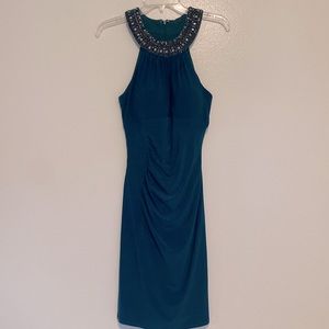 Cache evening dress, teal